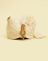 Twamev Men Cream Chanderi Safa