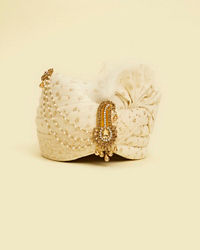 Twamev Men Cream Chanderi Safa