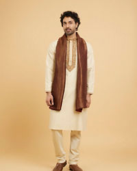 Twamev Men Maroon Wool Shawl