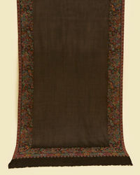 Twamev Men Elegant Black Wool Shawl