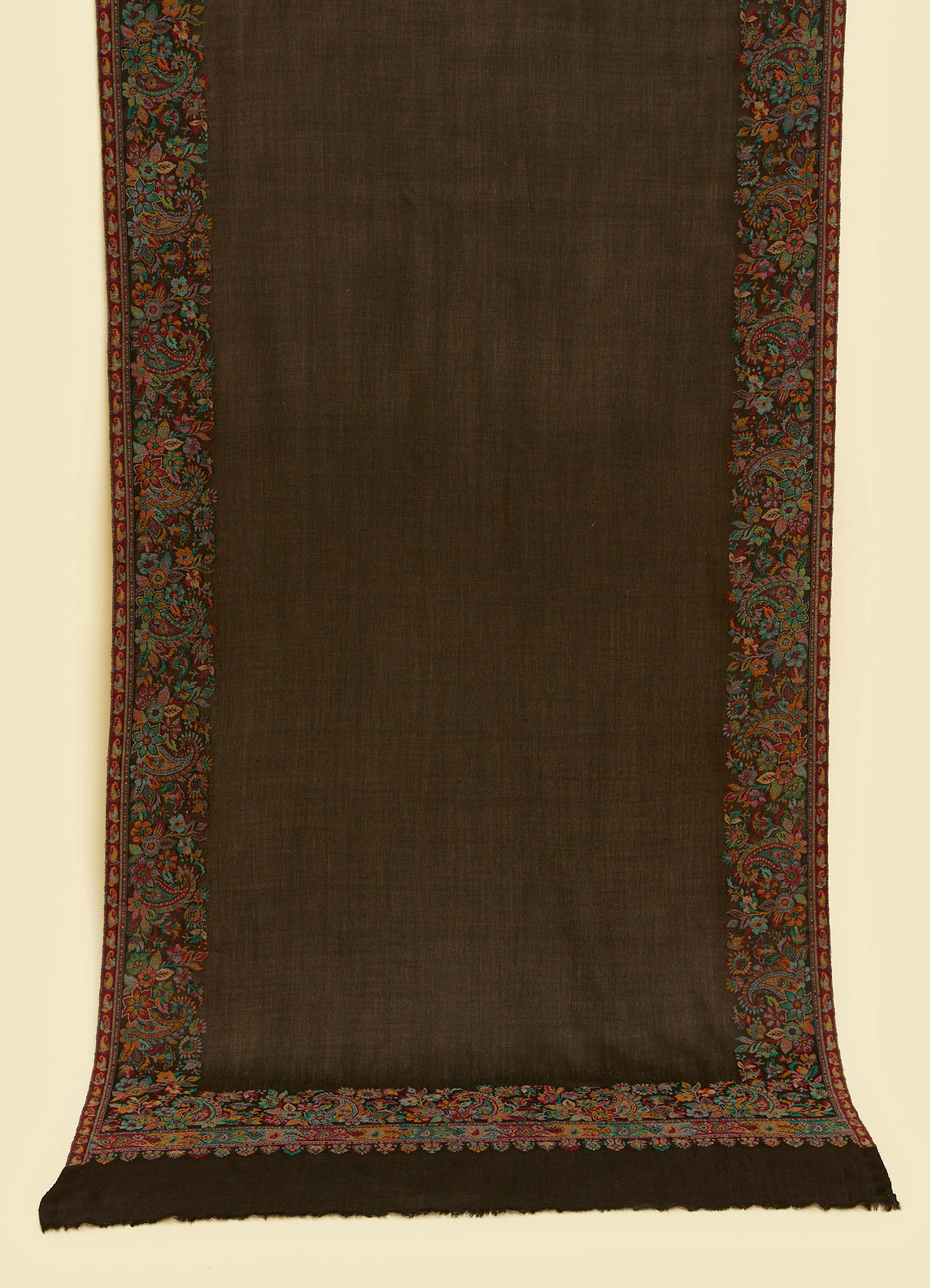 Twamev Men Elegant Black Wool Shawl