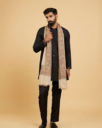 Twamev Men Elegant Beige Shawl