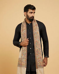 Twamev Men Elegant Beige Shawl