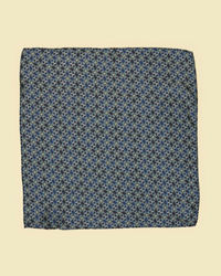 Twamev Men Dark Blue Elegance Satin Pocket Square
