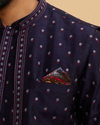 Twamev Men Radiant Red Satin Pocket Square