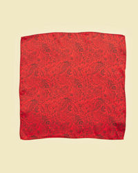 Twamev Men Red Satin Dupatta