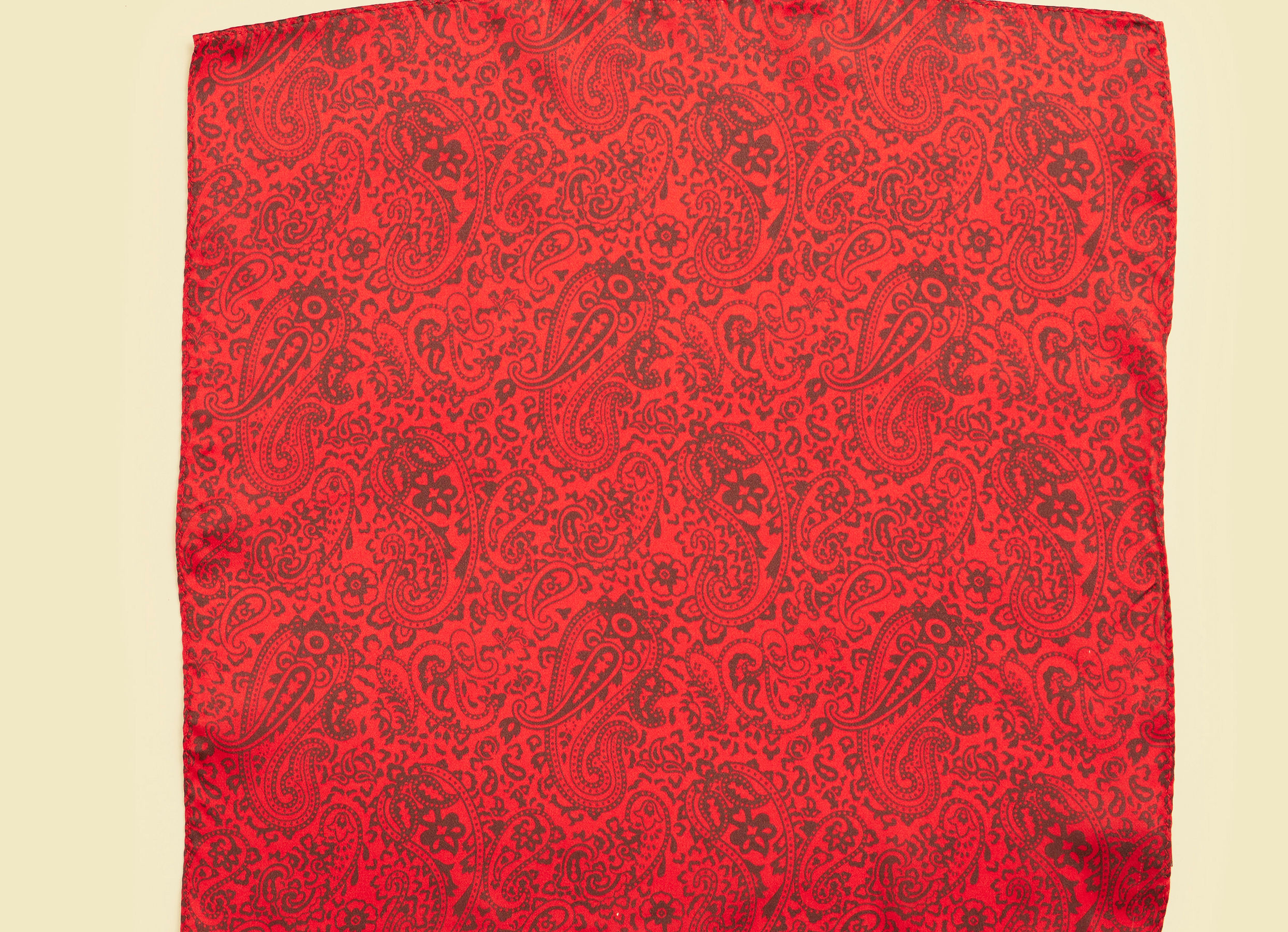 Twamev Men Red Satin Dupatta