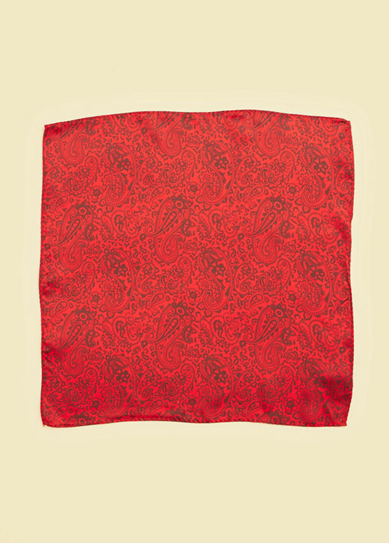 Twamev Men Red Satin Dupatta