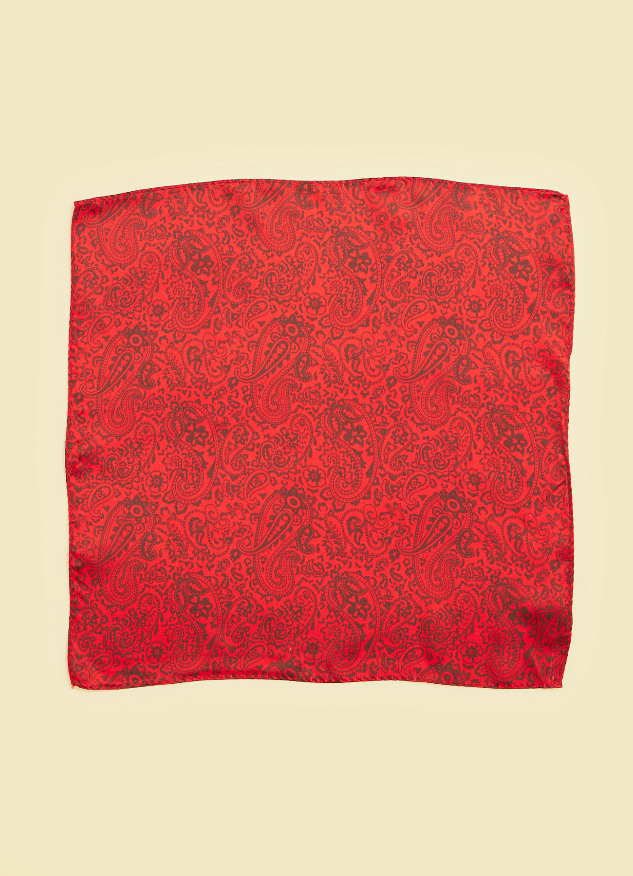 Twamev Men Red Satin Dupatta