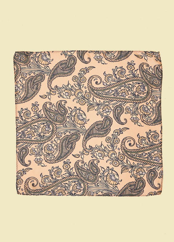 Twamev Men Satin Pink Pocket Square