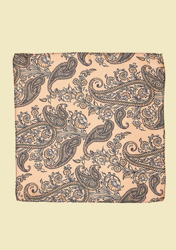 Twamev Men Satin Pink Pocket Square