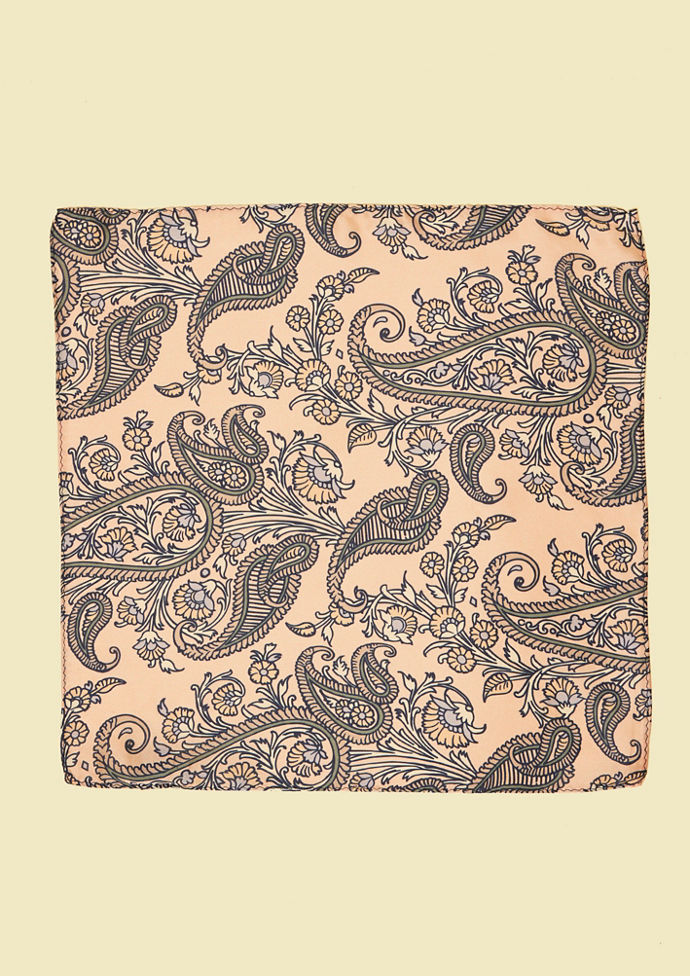 Twamev Men Satin Pink Pocket Square
