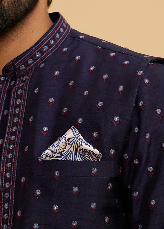 Twamev Men Satin Pink Pocket Square