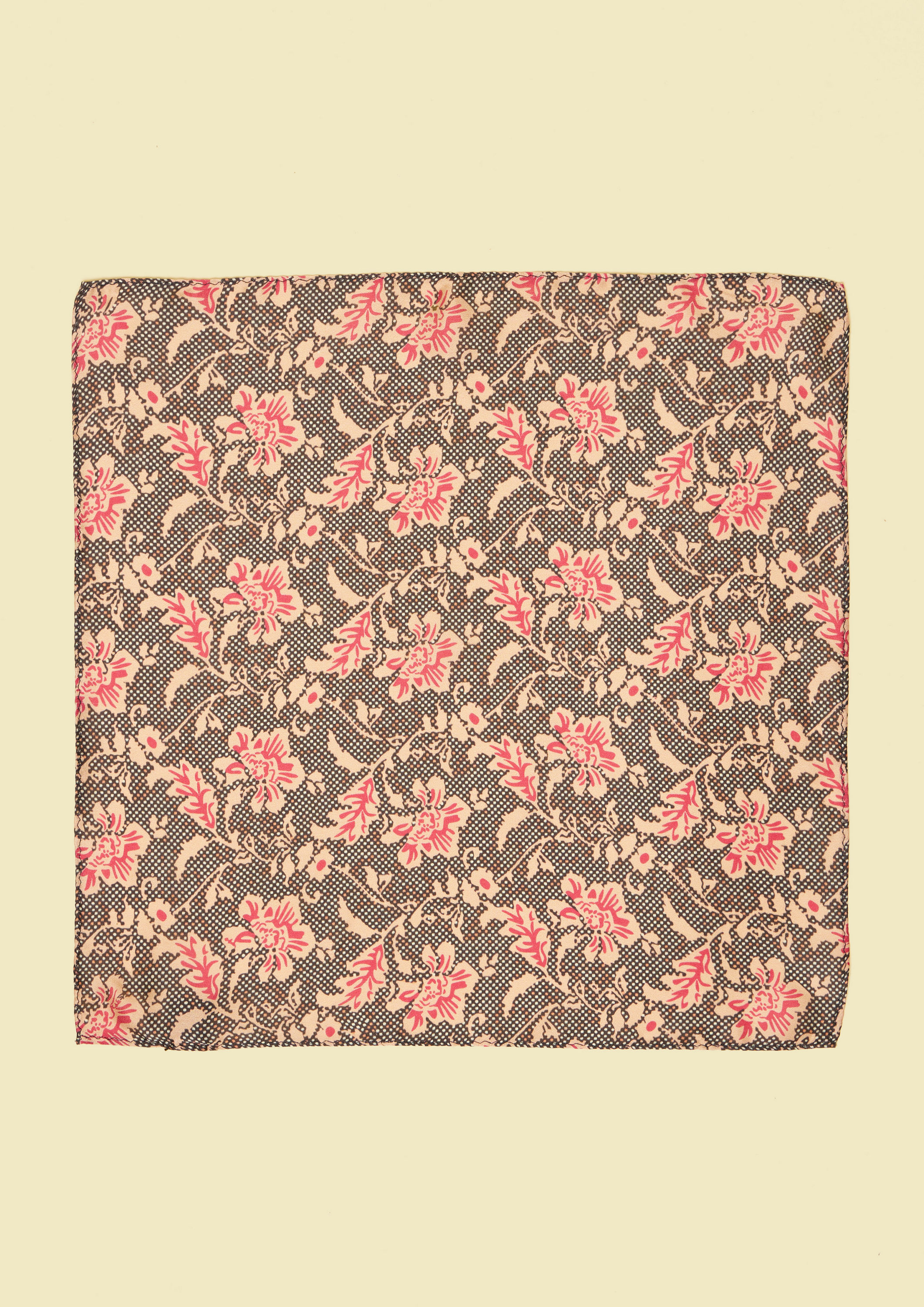 Twamev Men Gorgeous Pink Satin Pocket Square