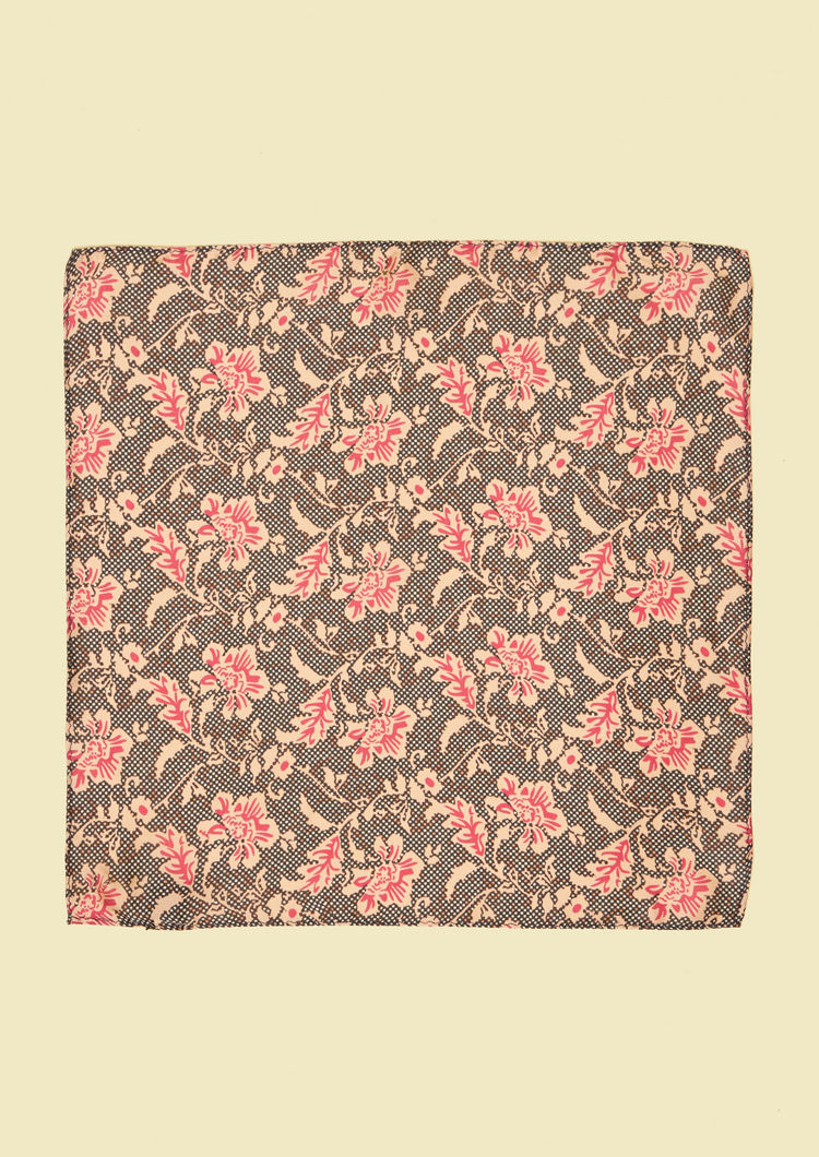 Twamev Men Gorgeous Pink Satin Pocket Square