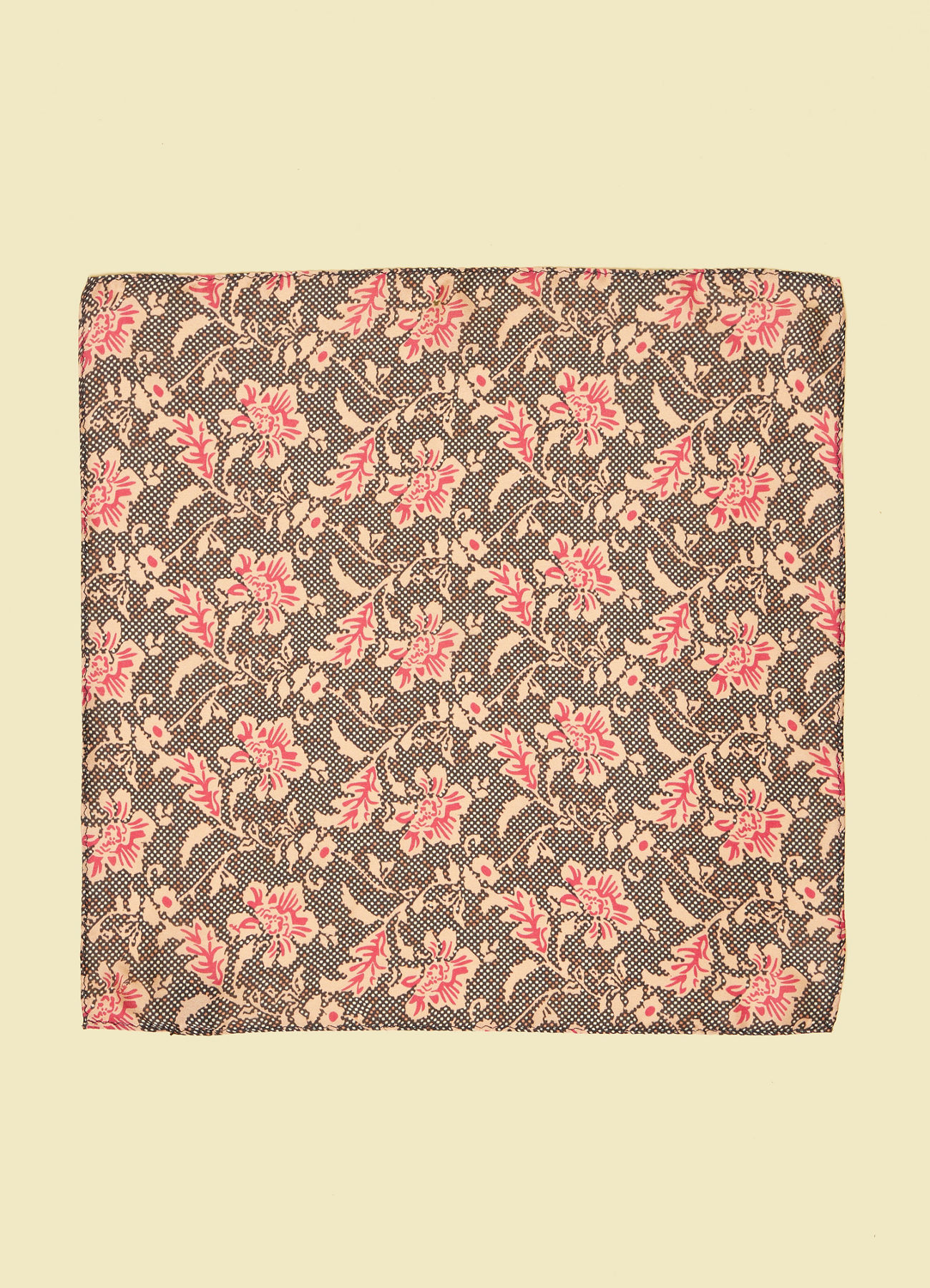 Twamev Men Gorgeous Pink Satin Pocket Square