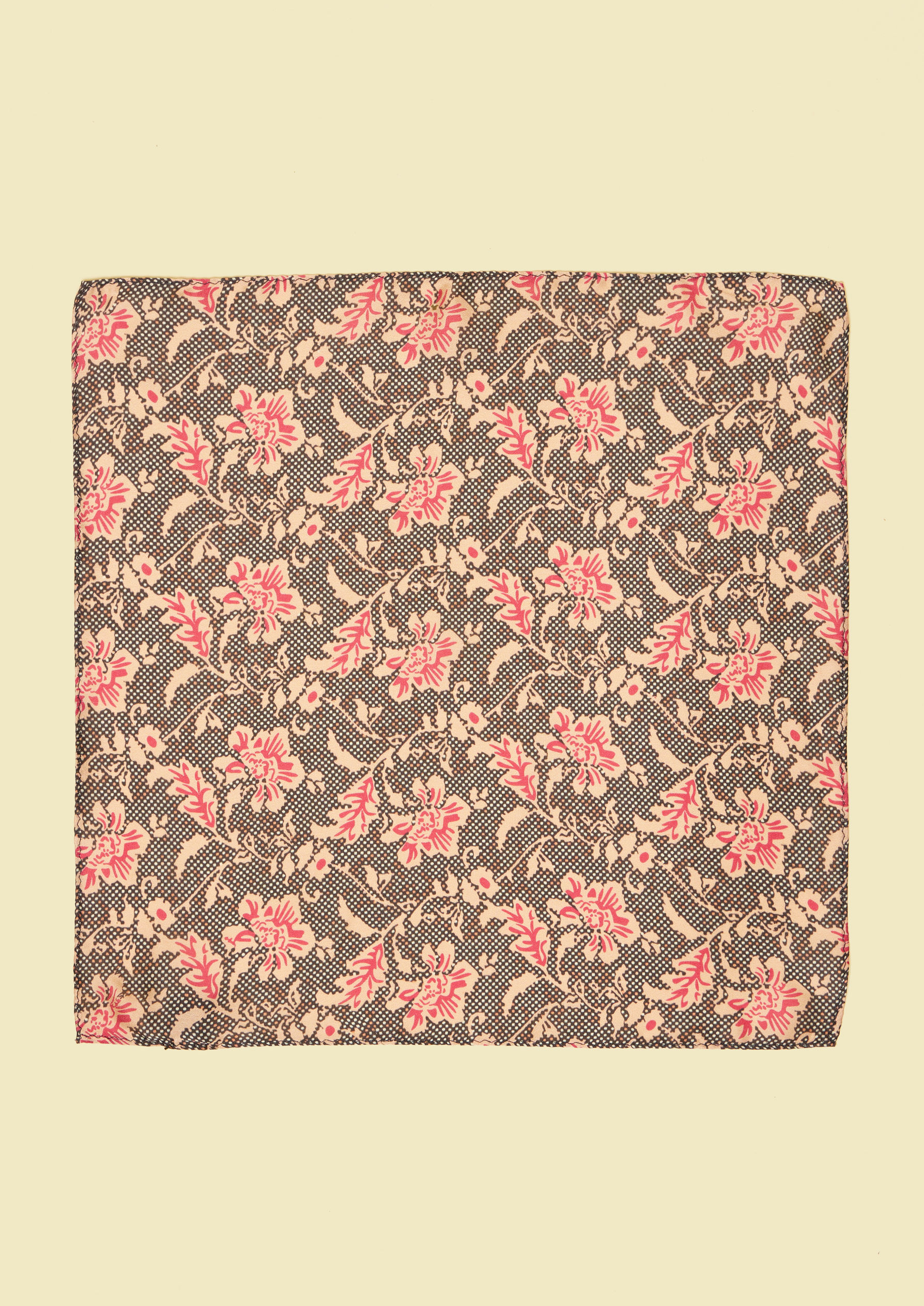 Twamev Men Gorgeous Pink Satin Pocket Square