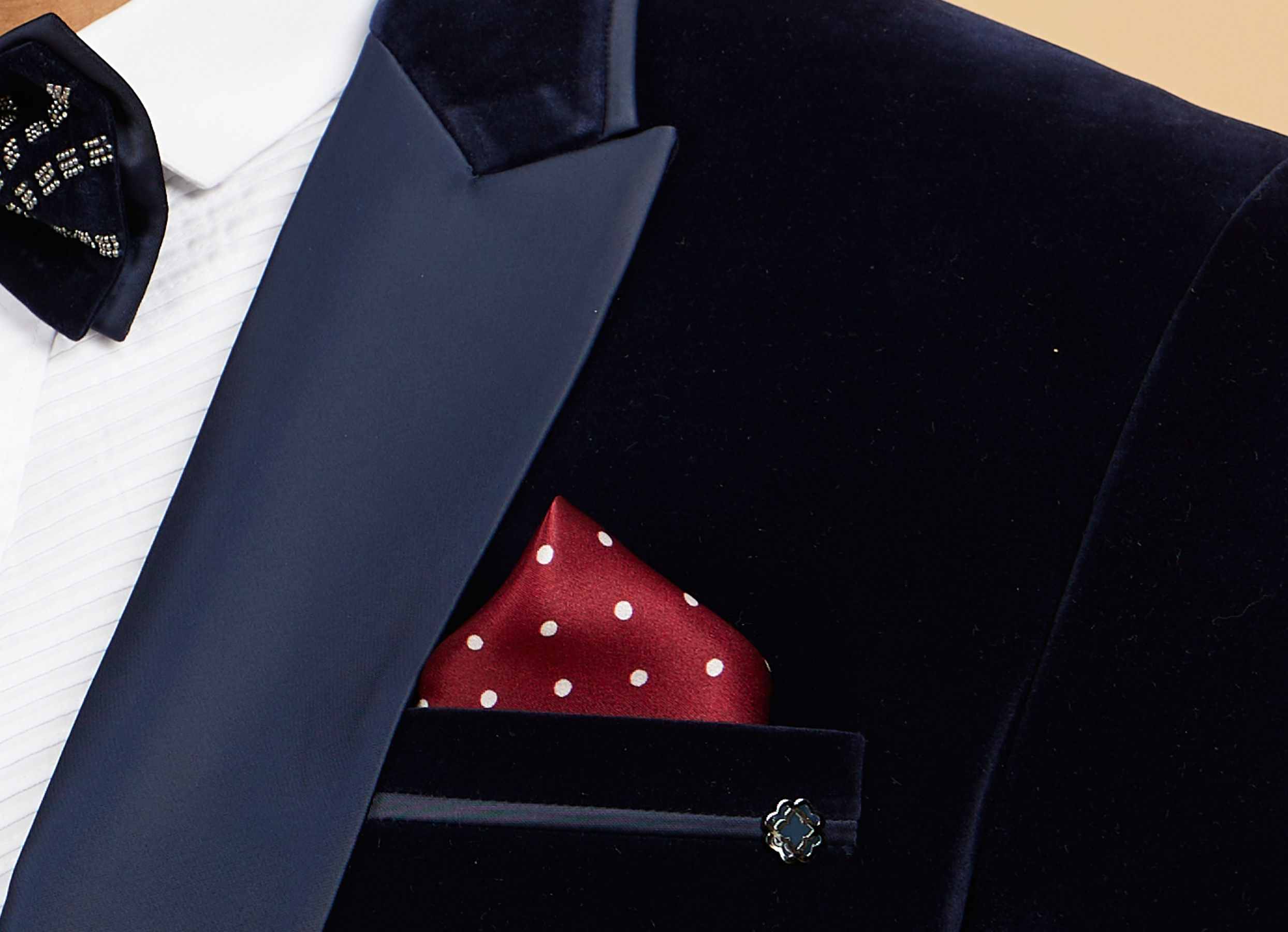 Twamev Men Maroon Satin Pocket Square