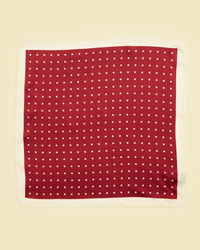 Twamev Men Maroon Satin Pocket Square