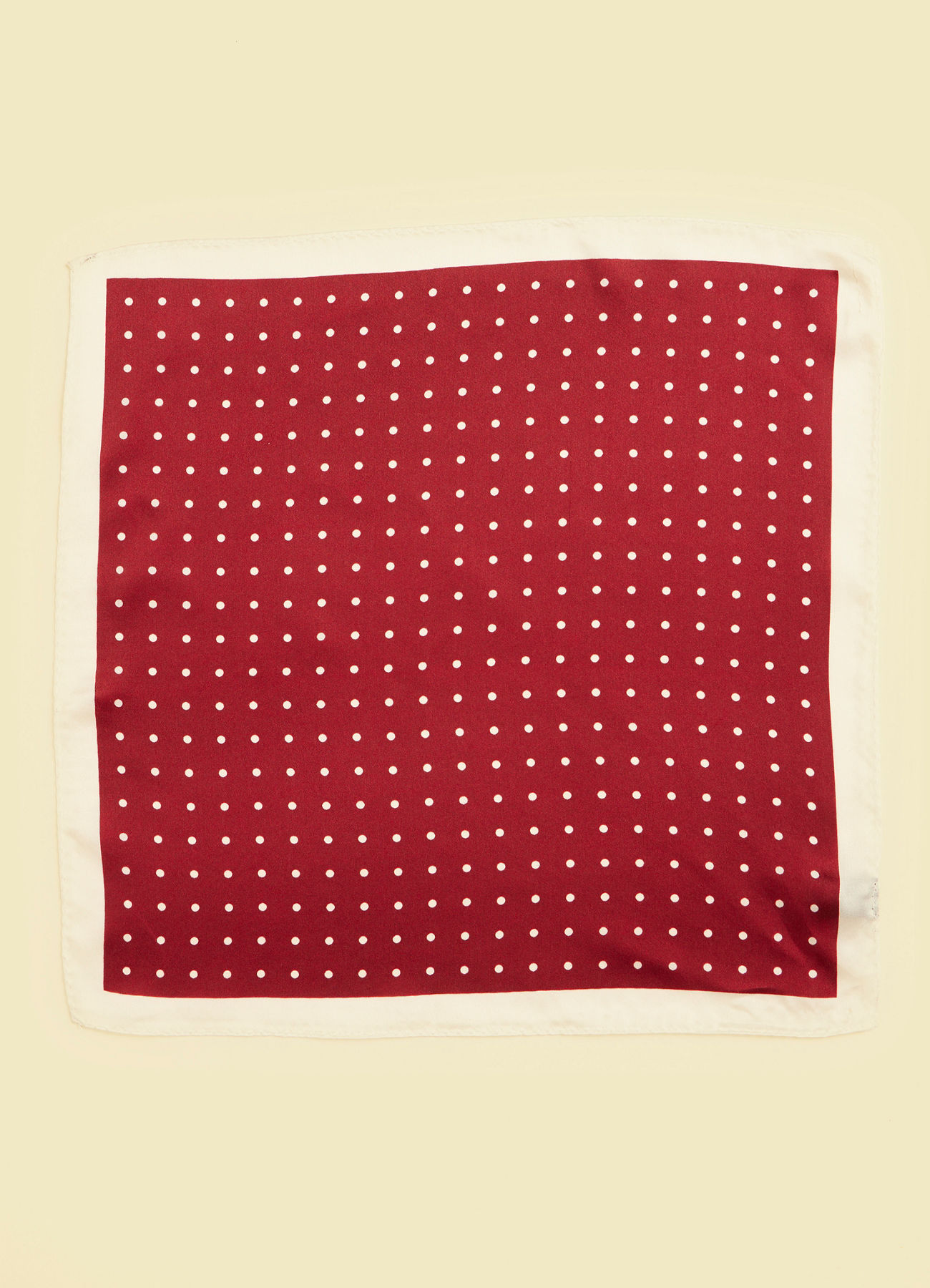 Twamev Men Maroon Satin Pocket Square
