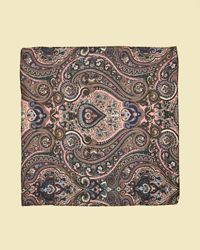 Twamev Men Pink Satin Pocket Square