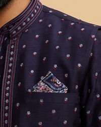 Twamev Men Pink Satin Pocket Square