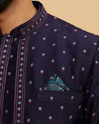 Twamev Men Glamorous Black Satin Pocket Square