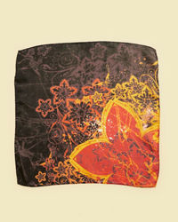 Twamev Men Sleek Black Satin Pocket Square