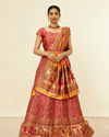 Rani Pink Bel Buti Patterned Benarasi Lehenga