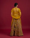 Mohey Women Elegant Mustard Yellow Festive Lehenga