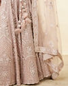 Mohey Women Lilac Purple Stone Work Lehenga