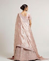 Mohey Women Blush Pink Lehenga with Imperial Motifs And Sequin Work And Potli Trims
