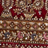 Maroon Red Aari Embroidered Lehenga