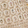 Soft Cream Floral Embroidered Lehenga with Sequin Work and Pillow Trim Latkans