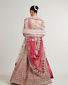 Mohey Women Dusty Pink Lehenga with Sequin And Patra Work