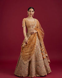 Mohey Women Mustard Yellow Radiance Lehenga