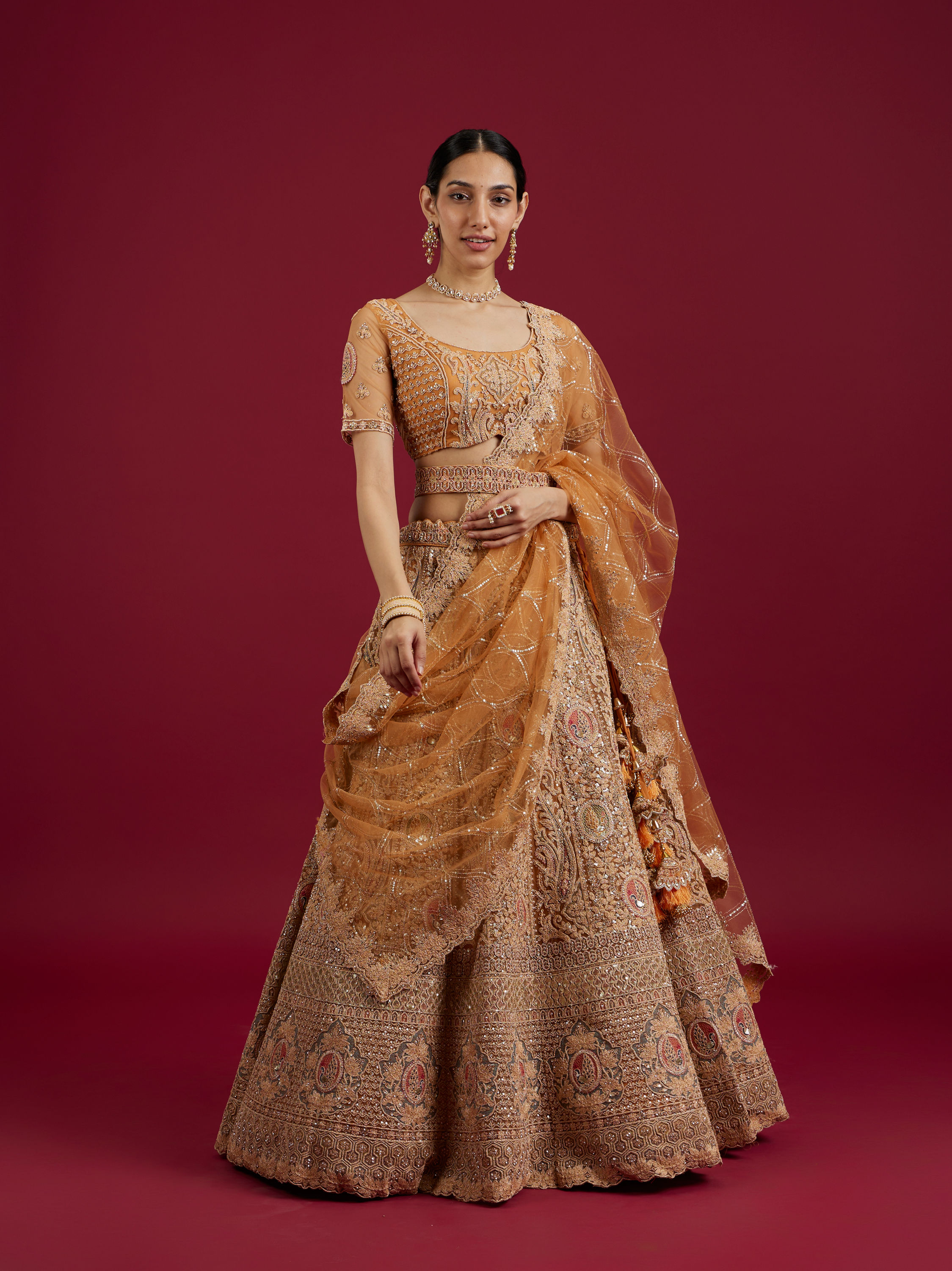 Mohey Women Mustard Yellow Radiance Lehenga