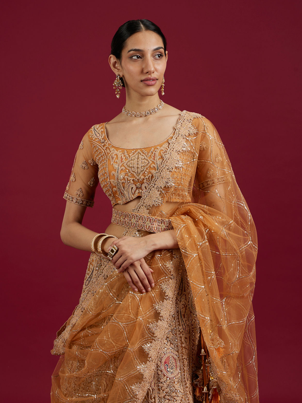Mohey Women Mustard Yellow Radiance Lehenga