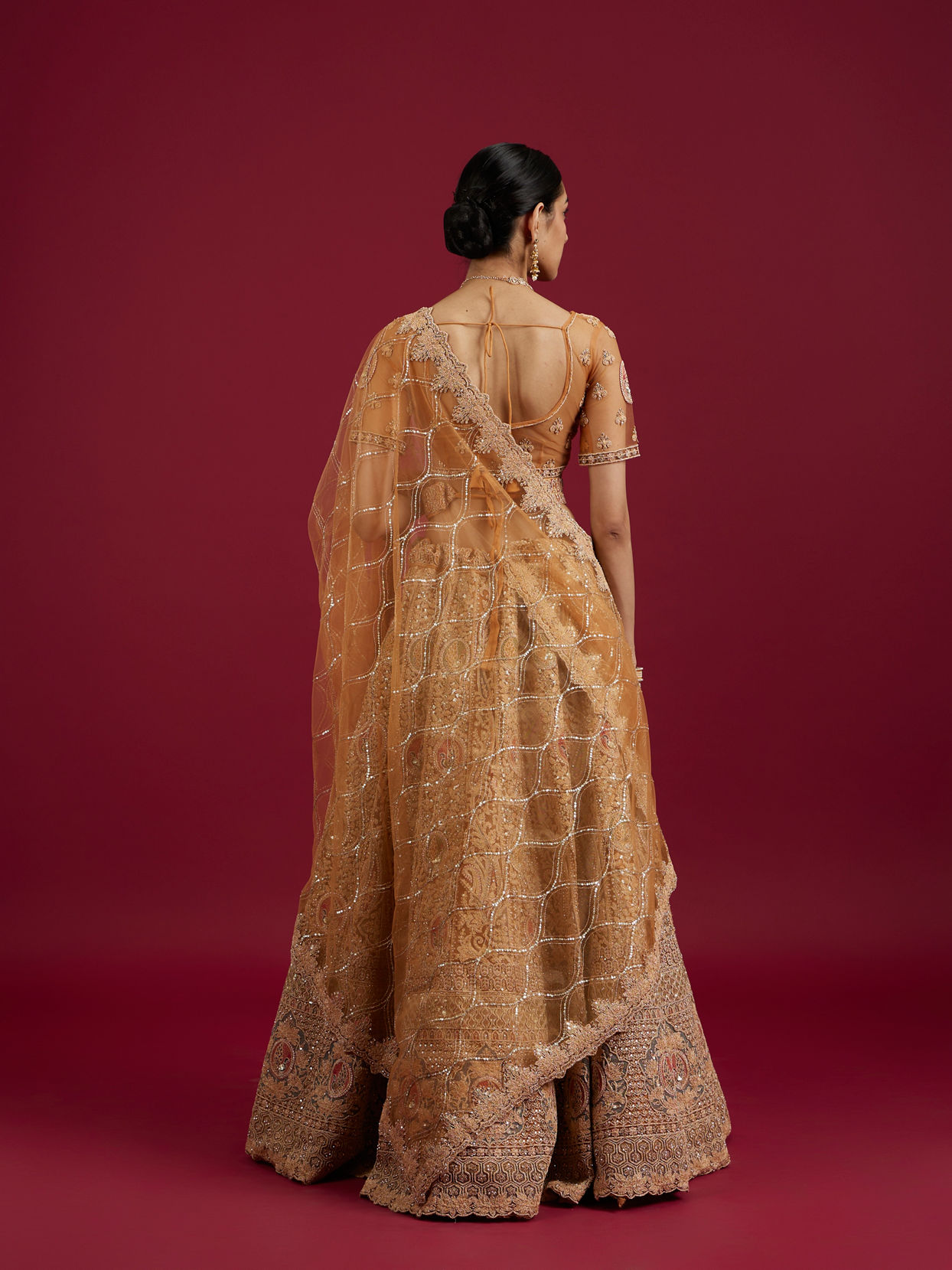 Mohey Women Mustard Yellow Radiance Lehenga image number 5