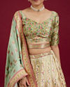 Mohey Women Creamy Elegance Lehenga