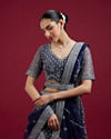Mohey Women Indigo Blues Regalia Lehenga
