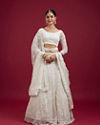 Cream Ensemble Elegance Lehenga