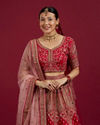 Mohey Women Radiant Rani Pink Lehenga Ensemble