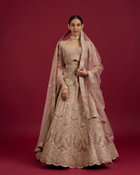 Mohey Women Pink Elegance Lehenga