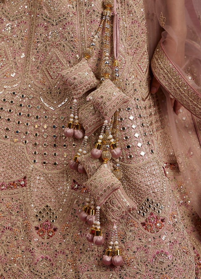 Mohey Women Pink Elegance Lehenga