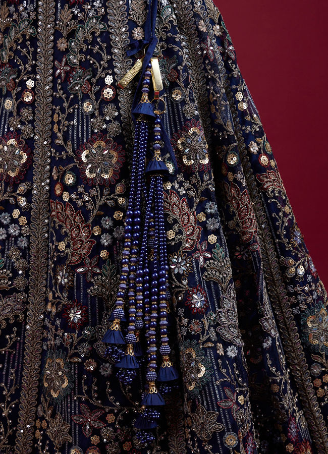 Mohey Women Azure Elegance Lehenga