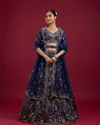 Mohey Women Azure Elegance Lehenga
