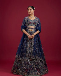 Mohey Women Azure Elegance Lehenga