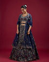 Mohey Women Azure Elegance Lehenga