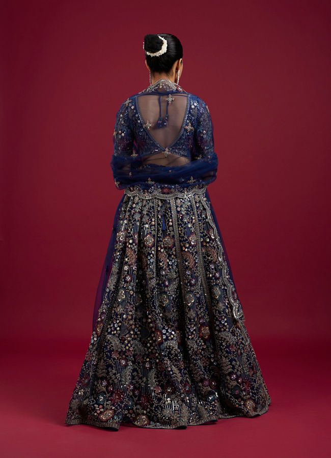 Mohey Women Azure Elegance Lehenga